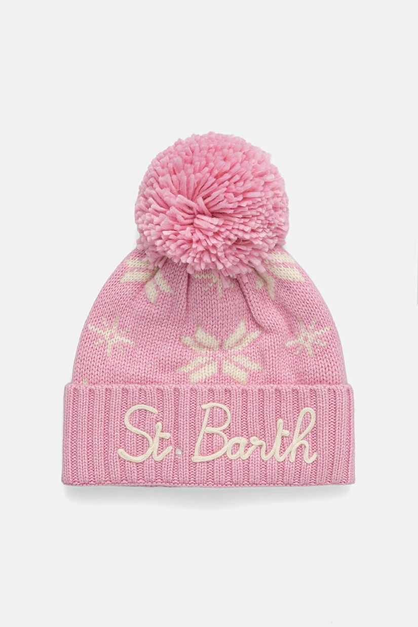 MC2 Saint Barth pălărie din amestec de lână culoarea roz, HOD0006