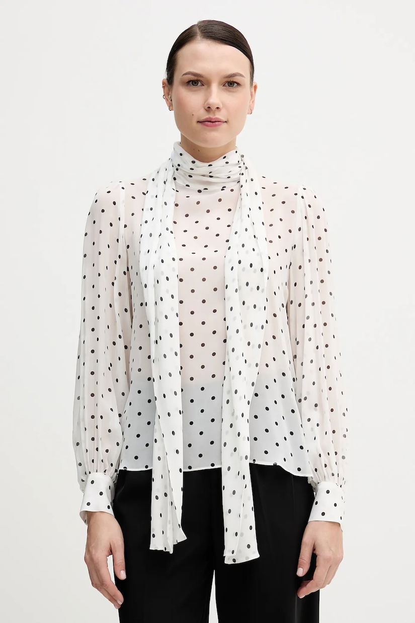 Pedro del Hierro bluza culoarea alb, modelator