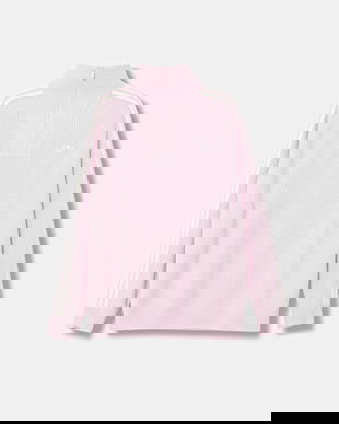 adidas Originals pulover Funnel culoarea roz, cu turtleneck, KS7785