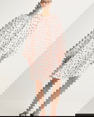 Stine Goya rochie culoarea bej, mini, evazați, SG-PS26-D150-2067