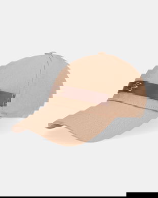 Karl Lagerfeld șapcă de baseball din bumbac K/AUTOGRAPH culoarea bej, B1W33010