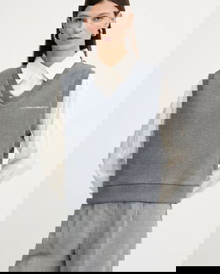 Marc O'Polo hanorac de bumbac culoarea gri, melanj, 5000007694