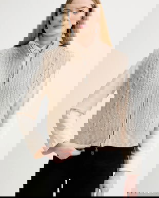 G-Star pulover de lână culoarea bej, călduros, D27728.D770