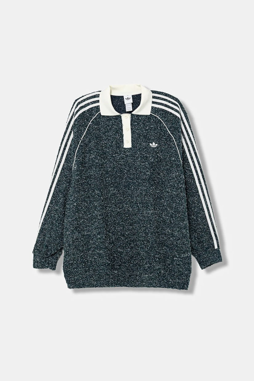 adidas Originals bluză culoarea verde, melanj, KS7790