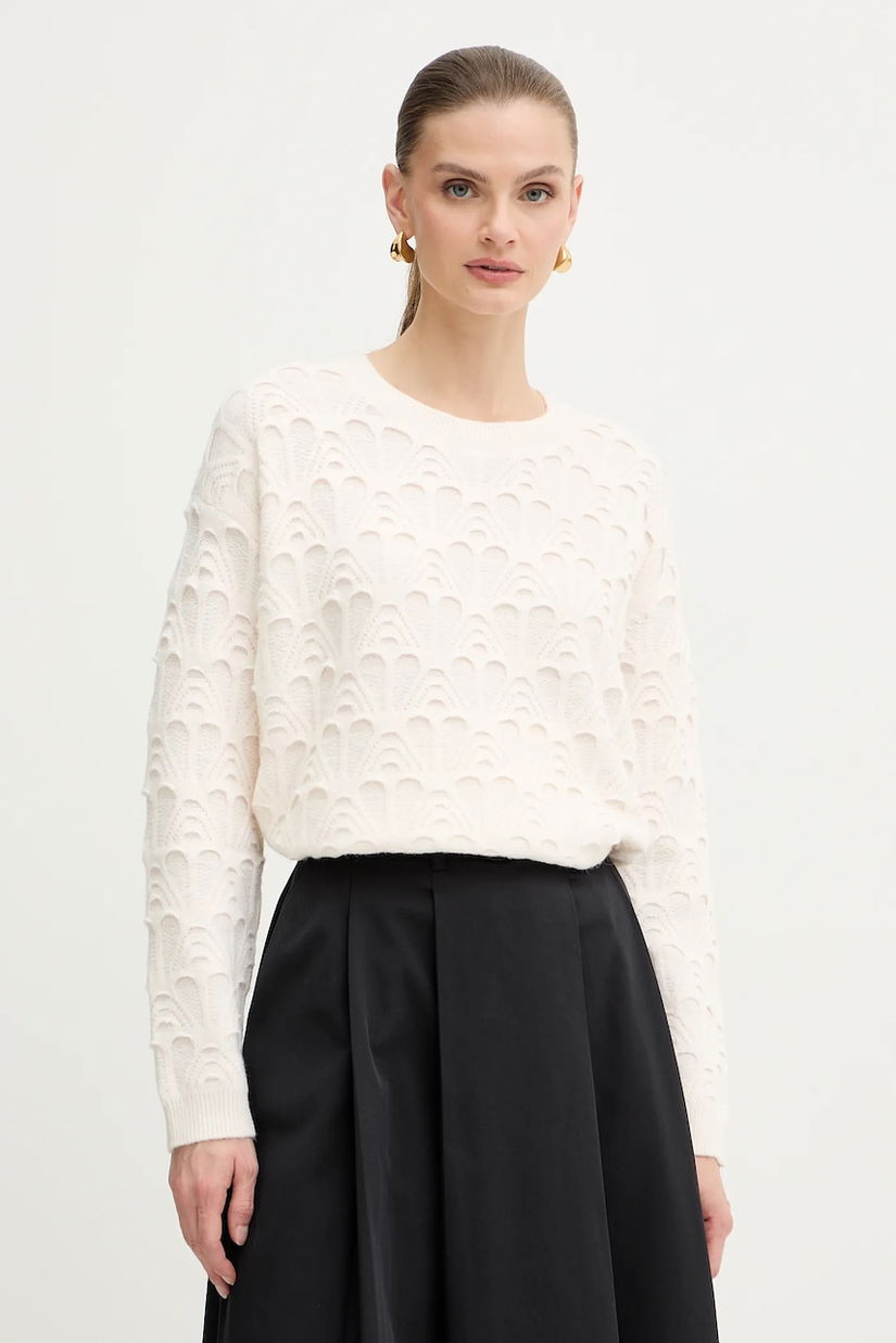 Morgan pulover culoarea bej, light, MEDINE