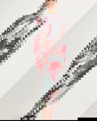 Stine Goya rochie midi, mulată, SG-PS26-D074-2244