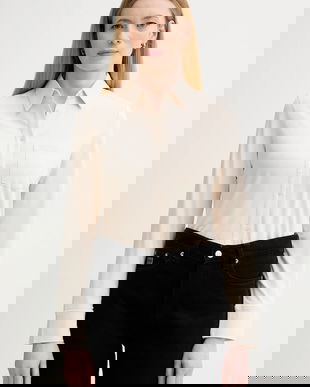 Marc O'Polo cămașă culoarea bej, cu guler clasic, regular, 600200152201