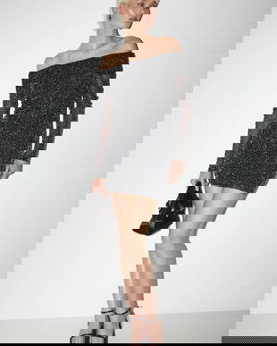 Medicine rochie culoarea argintiu, mini, mulata