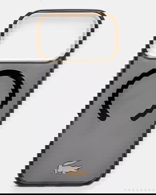 Lacoste husă pentru telefon iPhone 17 Pro Max culoarea negru, LCHMP17XUFWAK