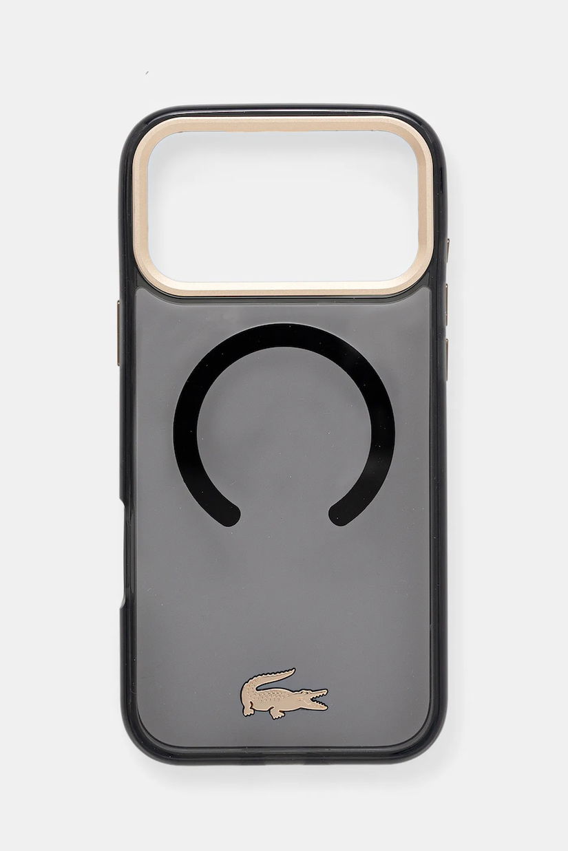 Lacoste husă pentru telefon iPhone 17 Pro Max culoarea negru, LCHMP17XUFWAK