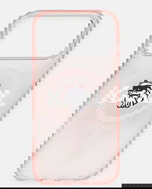 Karl Lagerfeld husă pentru telefon iPhone 17 Pro Max culoarea roz, KLHMP17XHGCHGKBP