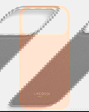 Lacoste husă pentru telefon iPhone 17 Pro Max culoarea maro, LCHMP17XPCEGP