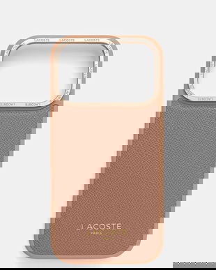 Lacoste husă pentru telefon iPhone 17 Pro culoarea maro, LCHMP17LPCEGP