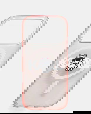 Karl Lagerfeld husă pentru telefon iPhone 17 Pro culoarea roz, KLHMP17LHGCHGKBP