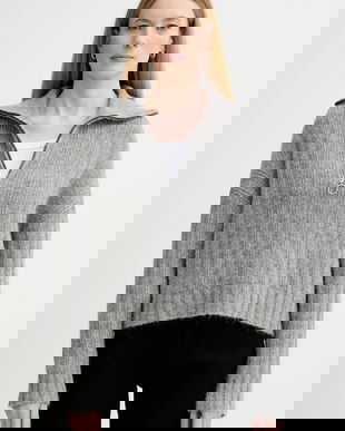 Marc O'Polo pulover din amestec de lână culoarea gri, cu turtleneck, 5000007474