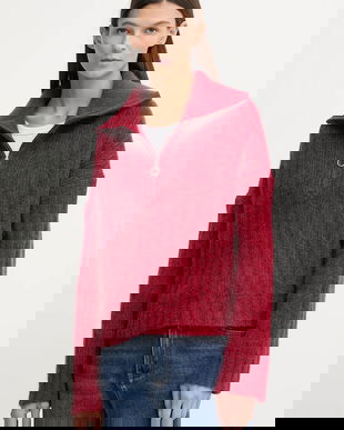 Marc O'Polo pulover din amestec de lână culoarea roșu, cu turtleneck, 5000007474