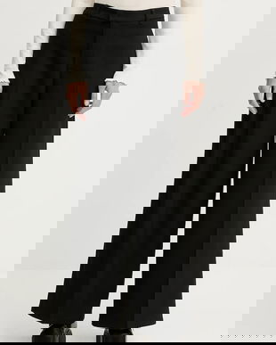 Marc O'Polo pantaloni culoarea negru, drept, high waist, 5000007946