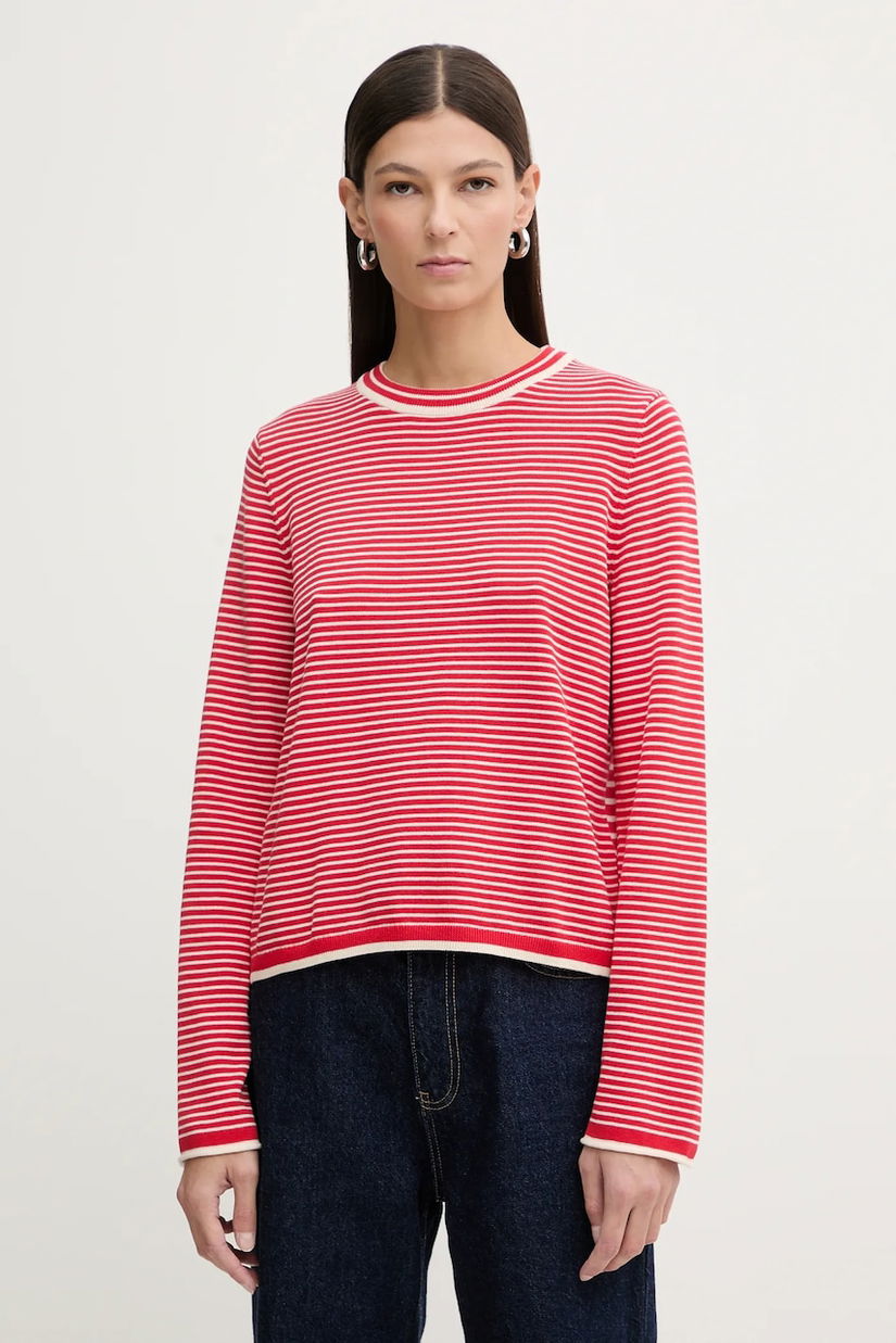 Marc O'Polo pulover de bumbac culoarea roșu, light, 600602360007