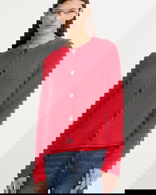 Marc O'Polo cardigan din bumbac culoarea roșu, light, 600605961003