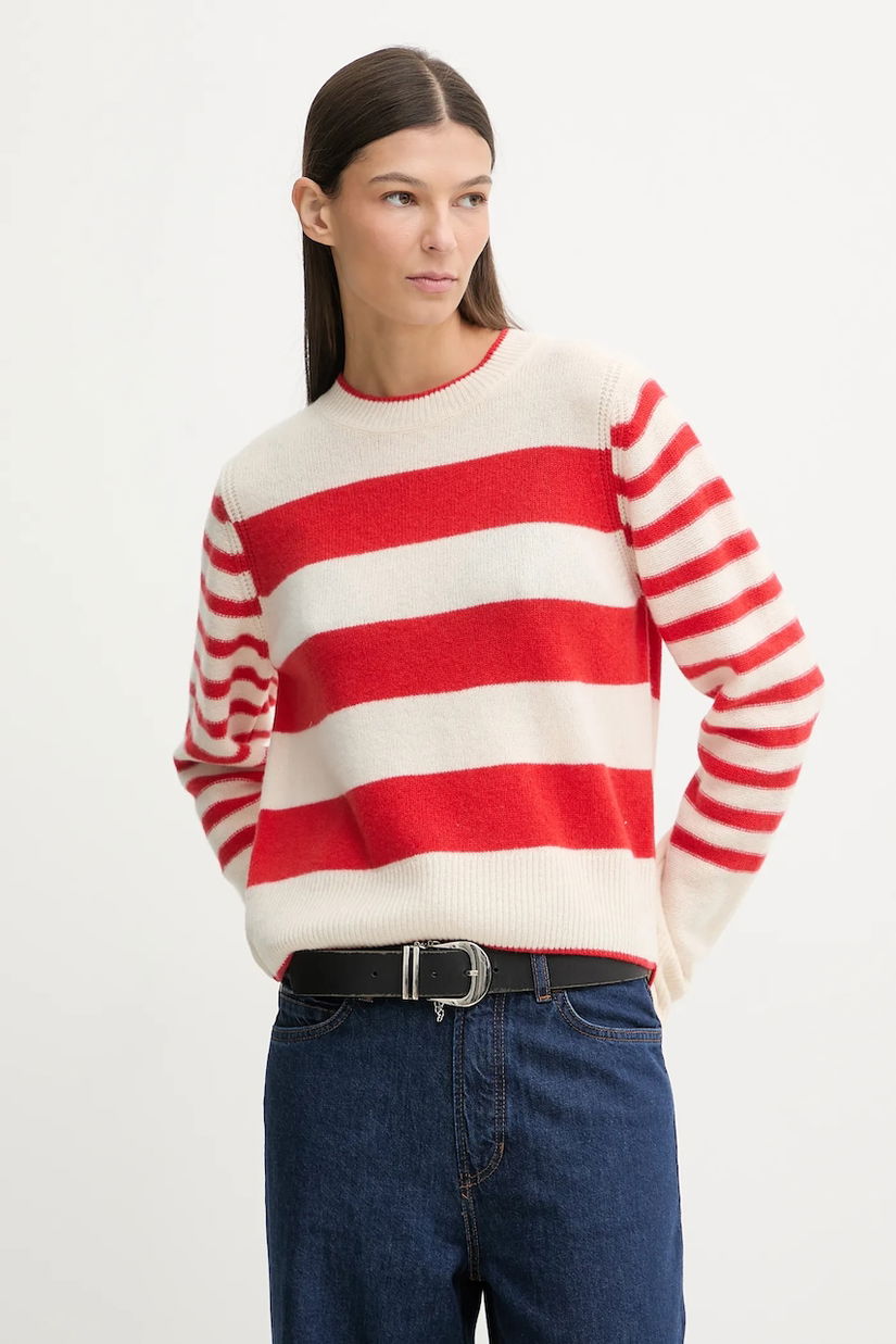 Marc O'Polo pulover de lână culoarea bej, light, 600605460243