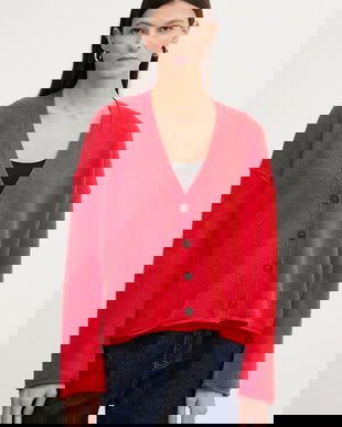 Marc O'Polo cardigan din lână culoarea roșu, 600605461119