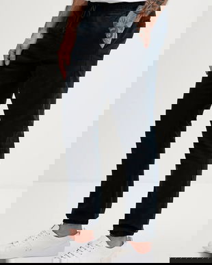 Tommy Jeans pantaloni culoarea bleumarin, DM0DM23102