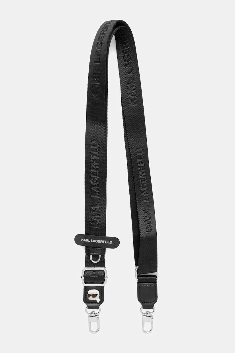 Karl Lagerfeld curea telefon culoarea negru, KLUCNKHPSPK