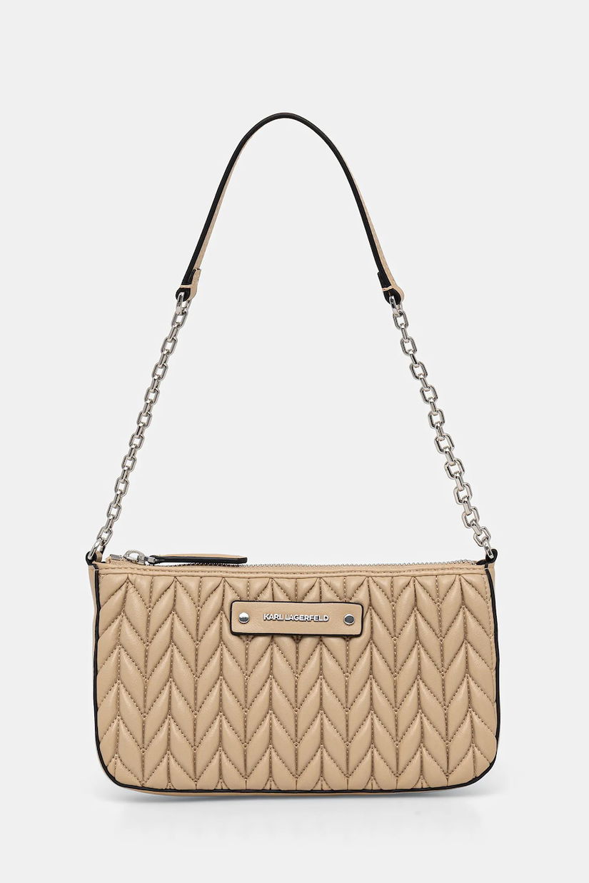 Karl Lagerfeld poșetă K/WEAVE culoarea bej, B1W32031