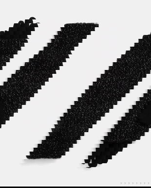 Morgan mănuși culoarea negru, 5GMILU