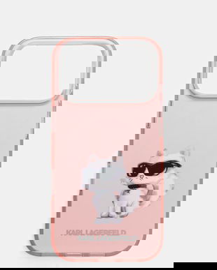 Karl Lagerfeld husă pentru telefon iPhone 17 Pro culoarea roz, KLHMP17LHMCHAQOP