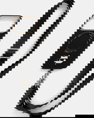 Karl Lagerfeld husă pentru telefon iPhone 17 Pro culoarea negru, KLHMP17LPCRLRCHK