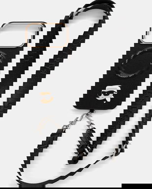 Karl Lagerfeld husă pentru telefon iPhone 17 Pro Max culoarea negru, KLHMP17XPCRLRKLK