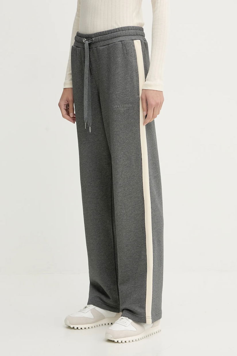 Marc O'Polo pantaloni de trening din bumbac culoarea gri, melanj, 600407319005