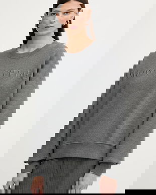 Marc O'Polo hanorac de bumbac culoarea gri, uni, 600407354175