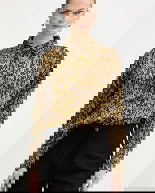 Morgan cămașă culoarea verde, cu guler clasic, relaxed, COLY.F