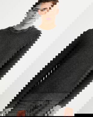 Marc O'Polo pulover de bumbac culoarea negru, 5000007901