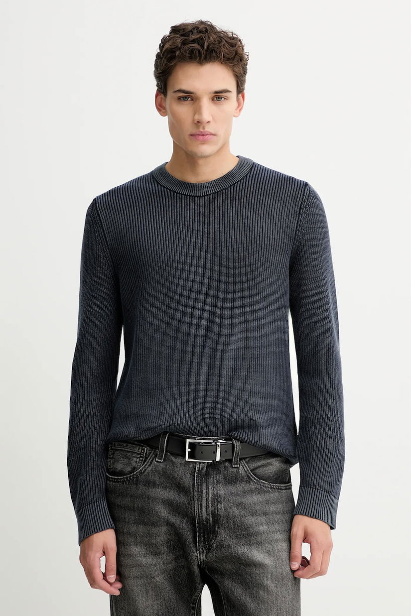 Marc O'Polo pulover de bumbac culoarea bleumarin, 5000007901