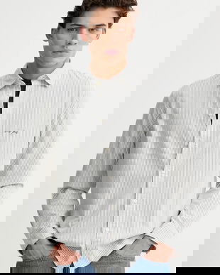 Marc O'Polo cămașă din bumbac culoarea alb, cu guler clasic, regular, 5000007660