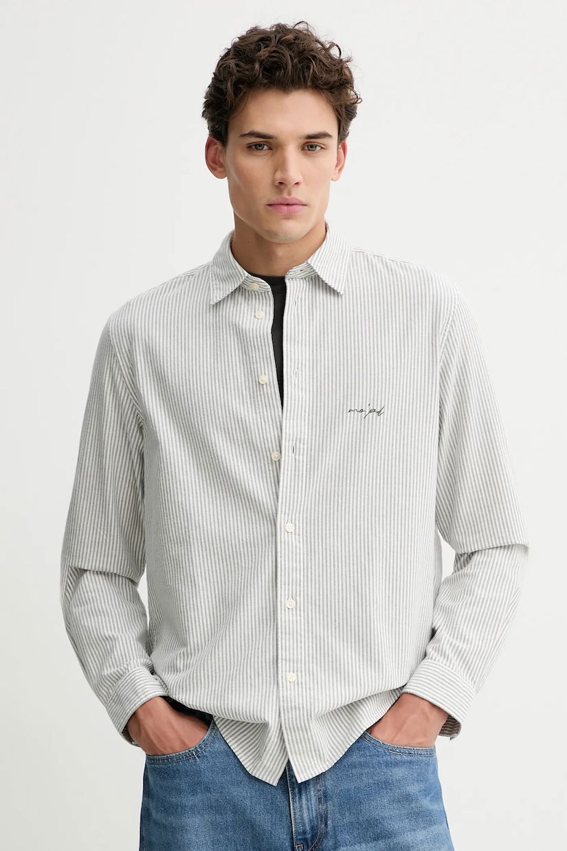 Marc O'Polo cămașă din bumbac culoarea alb, cu guler clasic, regular, 5000007660