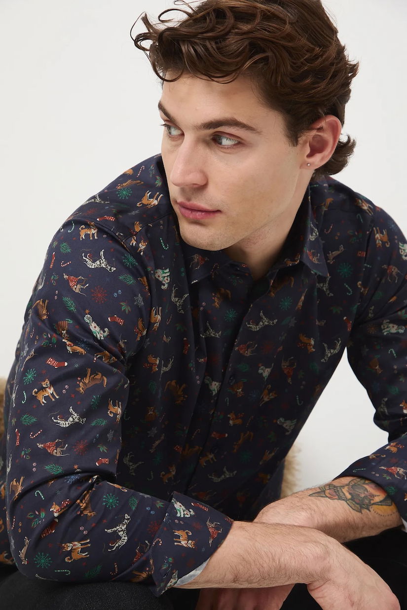 Medicine camasa cu guler clasic, regular