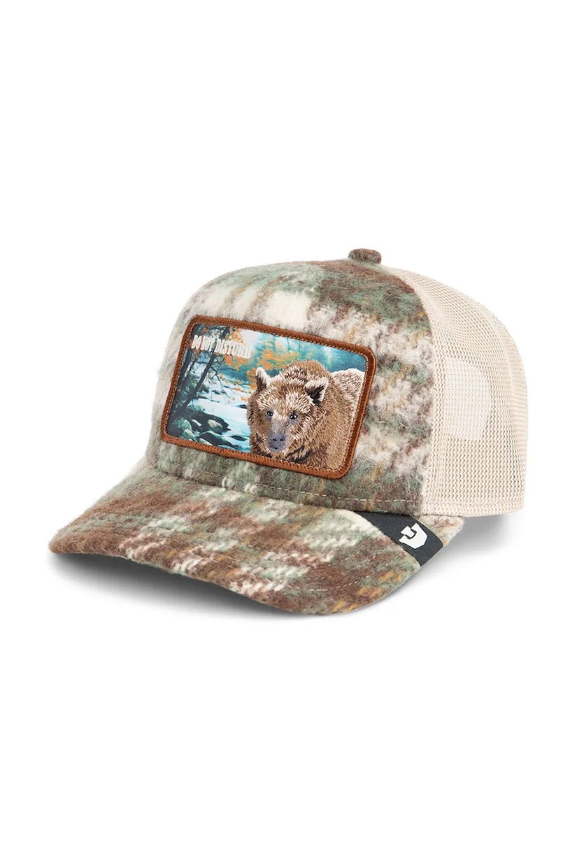 Goorin Bros șapcă Don't Poke the Bear culoarea maro, 101-2313