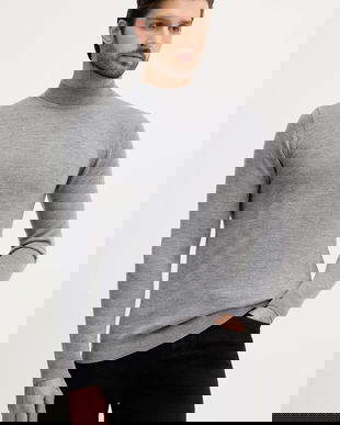 Karl Lagerfeld pulover de lână culoarea bleumarin, light, 554399.655002