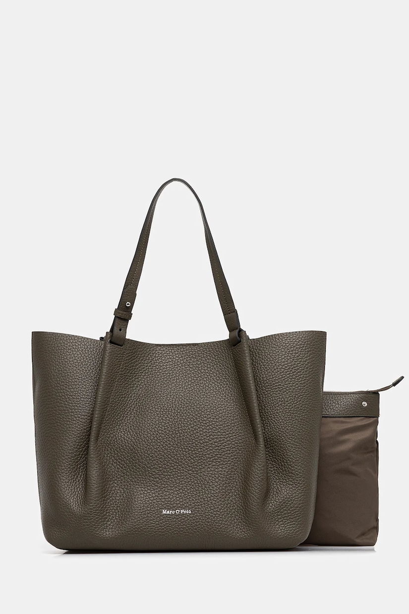 Marc O'Polo poșetă de piele culoarea negru, 50819650201109