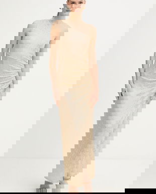 Morgan rochie RSHOK culoarea auriu, maxi, evazați, RSHOK