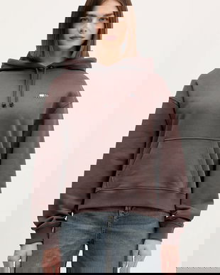 Tommy Jeans hanorac de bumbac culoarea bej, cu glugă, cu imprimeu, DW0DW19414