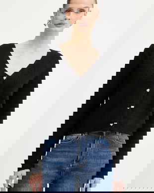 Morgan cardigan din amestec de lână MIMO culoarea bej, MIMO