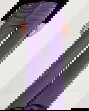 United Colors of Benetton pantaloni culoarea negru, lat, high waist, 41ULDE029