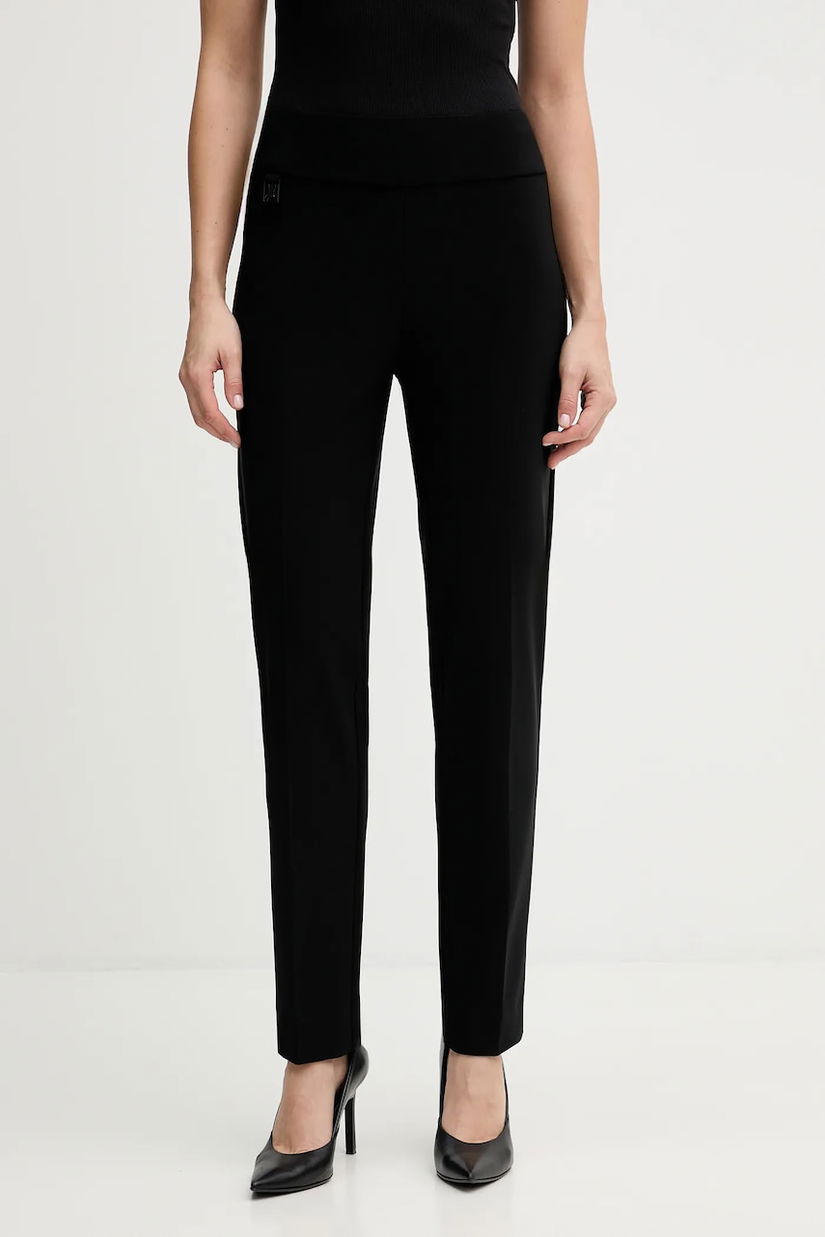 Joseph Ribkoff pantaloni culoarea alb, mulată, high waist, 144092