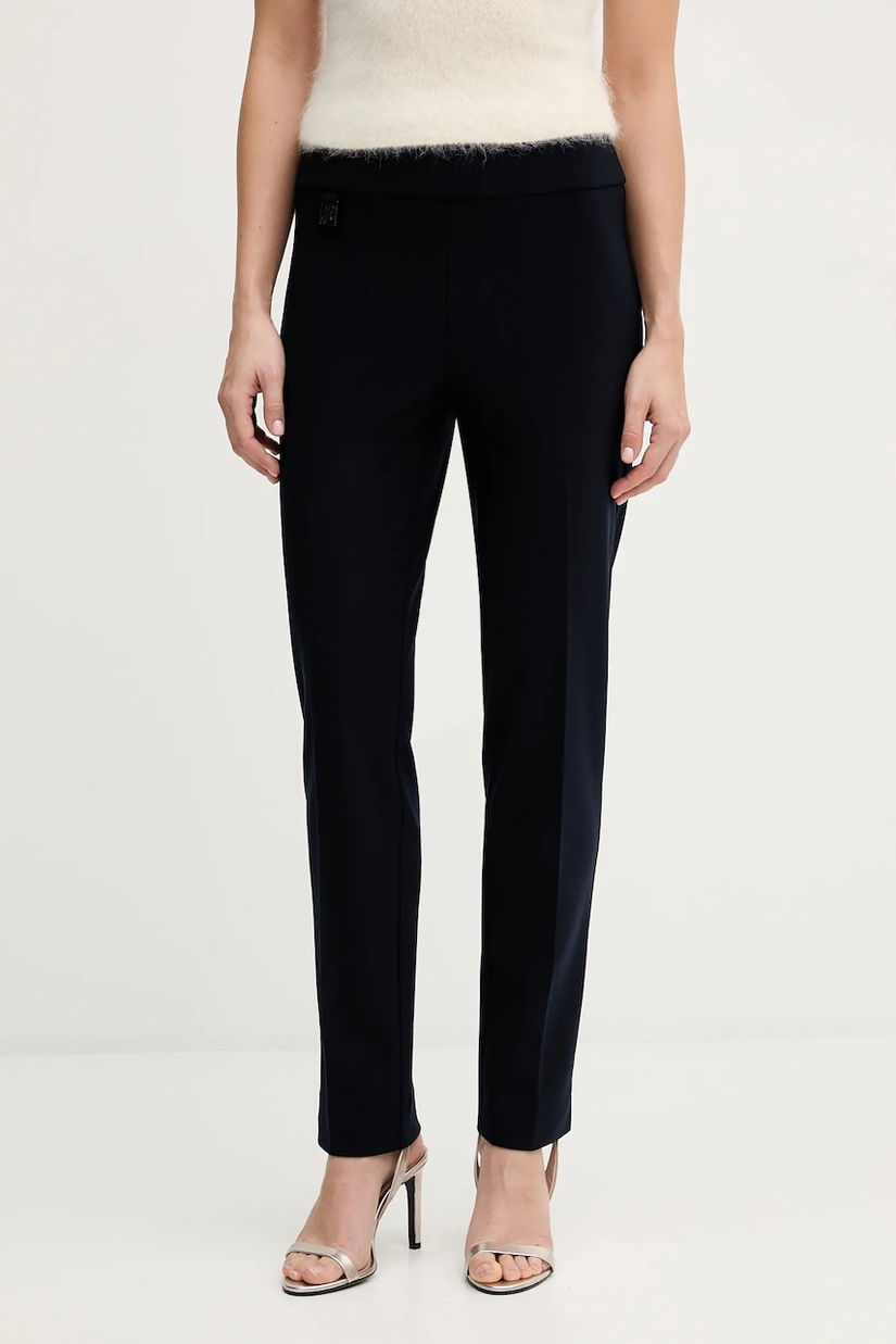Joseph Ribkoff pantaloni culoarea alb, mulată, high waist, 144092