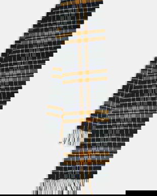 Barbour eșarfă de lână cu imprimeu, USC0137